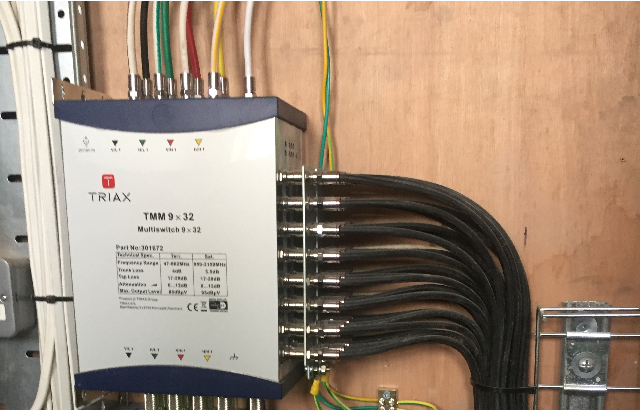 Triax 9 Wire SMATV Multi Switch - Swansea, Cardiff, Newport, Bristol, Swindon & London