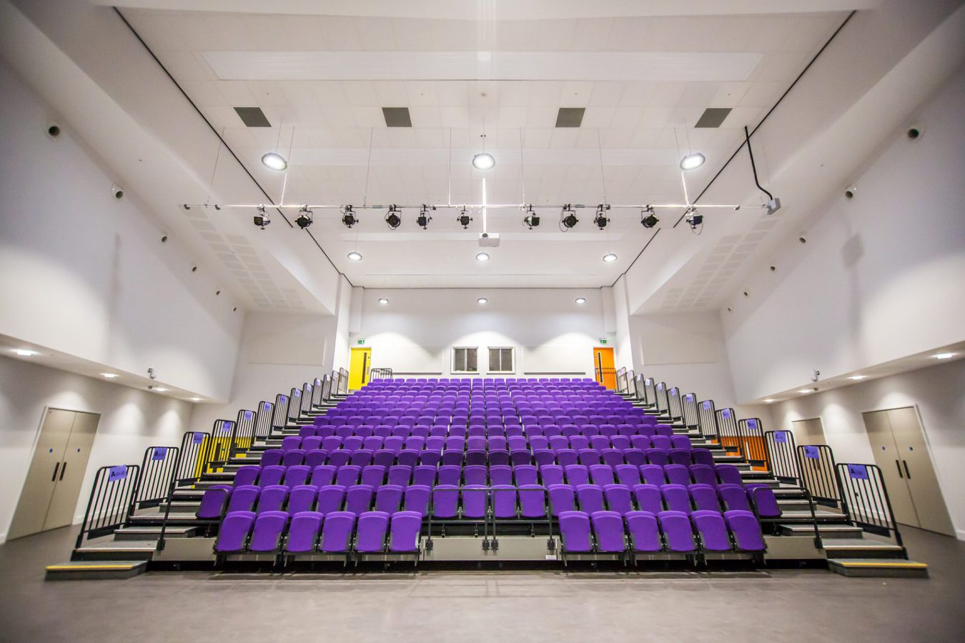 Ysgol Bae Baglan Theatre Lighting and Retractable seating